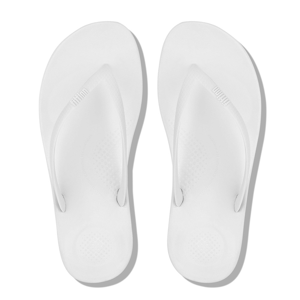 Fitflop Womens Flip-flops White - Iqushion Ergonomic - 57IBTFZLU